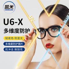 chemilens凱米u6x防藍光非球面167鏡片0800度內送鏡框百款可選